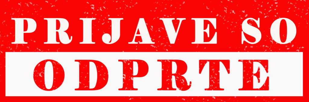 prijave so odprte