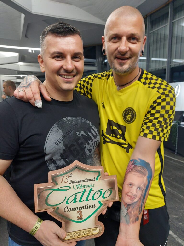 BEST PORTRAIT COLOUR OR BLACK and GREY - 3. mesto Western Saloon Tattoo Studio, Nešo